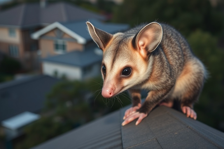 Possum in Altona gate residential area